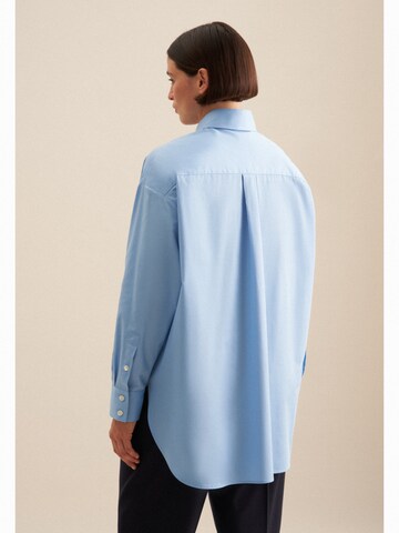 SEIDENSTICKER Blouse 'Schwarze Rose' in Blauw