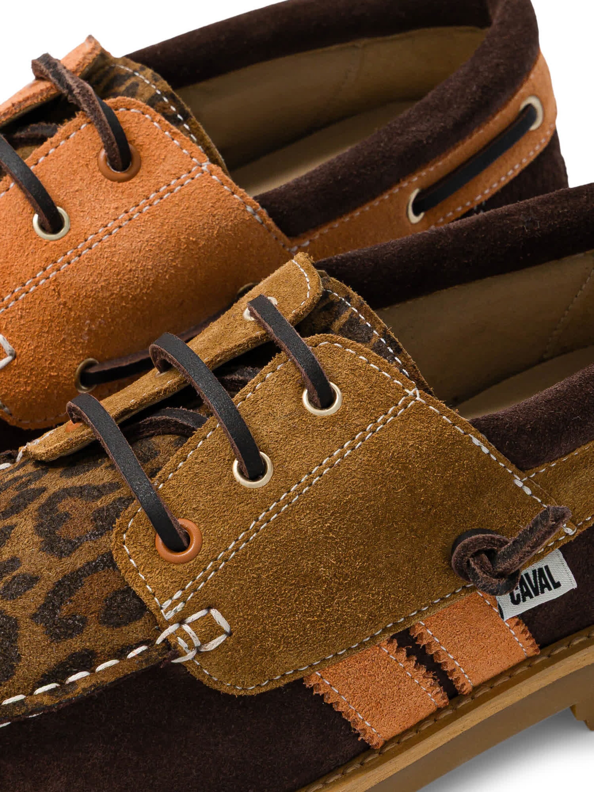 Caval Mocassins in Bruin: voorkant