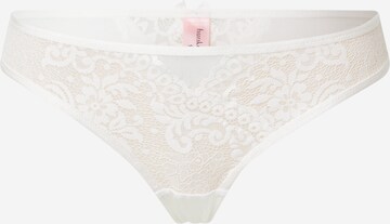 Hunkemöller Tanga – bílá: přední strana