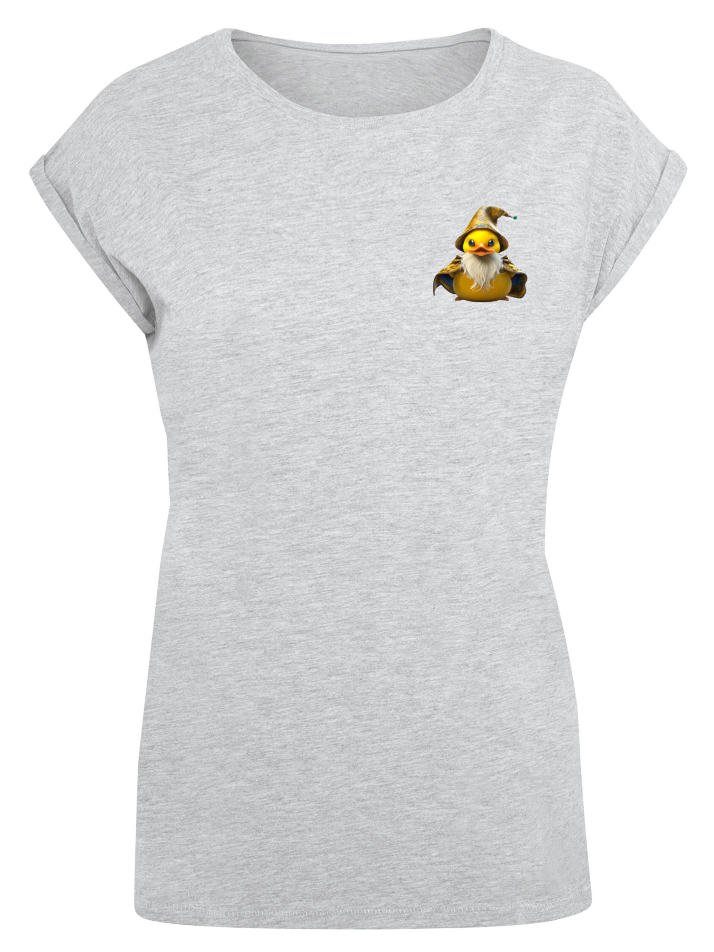 T-shirt 'Rubber Duck Wizard' F4NT4STIC en gris : devant