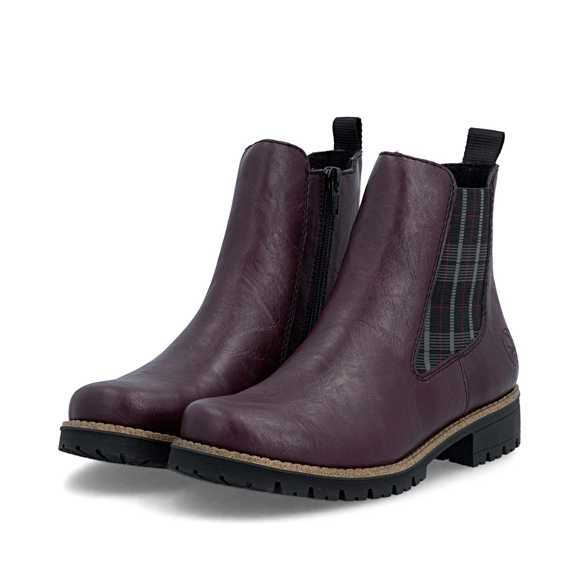Bottines Rieker en rouge