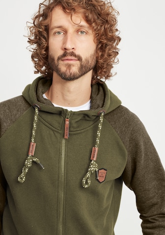 INDICODE JEANS Sweatvest 'Terence' in Groen