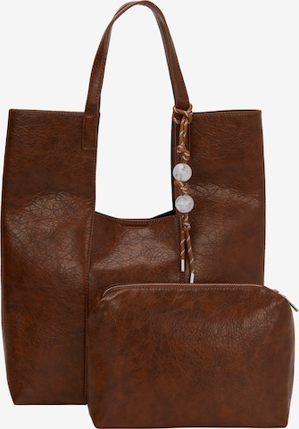 Shopper di usha WHITE LABEL in marrone: frontale