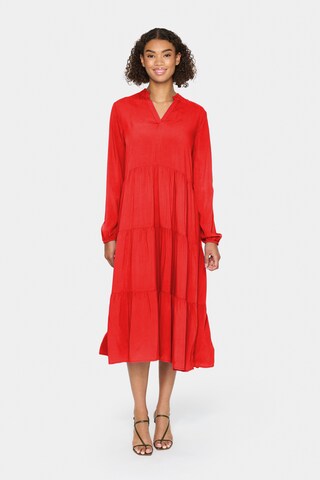 SAINT TROPEZ Shirt dress 'EdaSZ' in Red: front