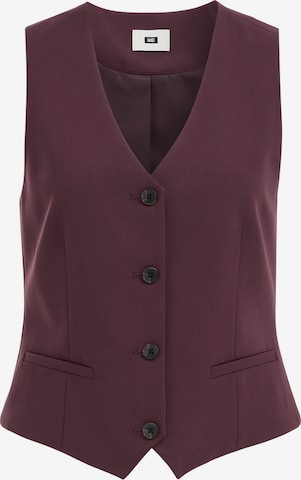 WE Fashion Жилет от костюма в Лиловый: спереди
