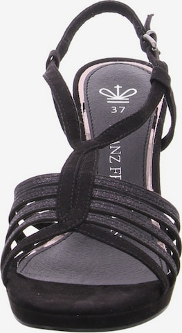 Franz Ferdinand Strap Sandals in Black