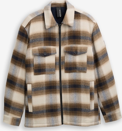 TOM TAILOR Välikausitakki värissä beige / vaaleabeige / tummansininen / ruskea, Tuotenäkymä