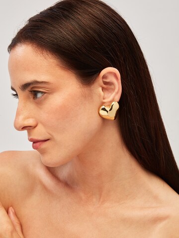 Breil Ohrringe 'Big Heart' in Gold: Vorderseite