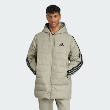 ADIDAS SPORTSWEAR Sportjacke 'ESS' in Grün: Vorderseite