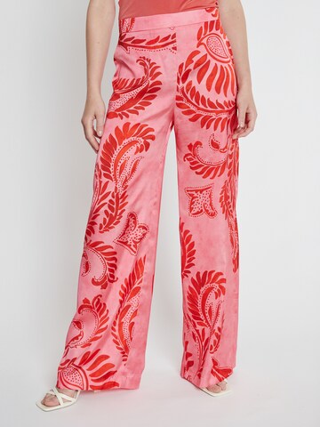 Ana Alcazar Wide leg Broek 'Kastea' in Roze: voorkant