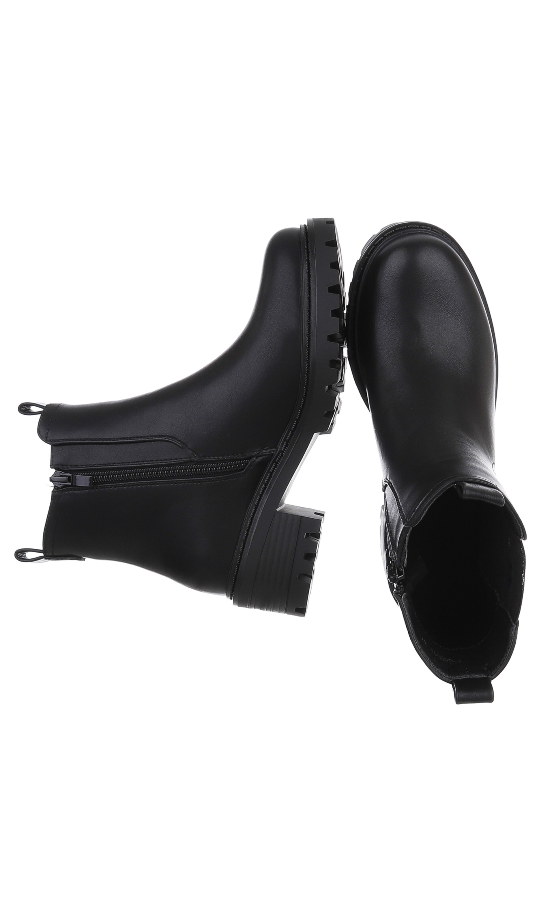 Ital-Design High Heels ' Plateaustiefeletten ' in Schwarz