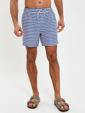 Threadbare Swim Trunks 'Denby' in Blue: front