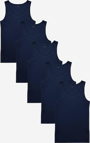 Maxte Unterhemd 'BASIC MAX Ärmelloses Trägerhemd 5er Pack' in Blau: Vorderseite
