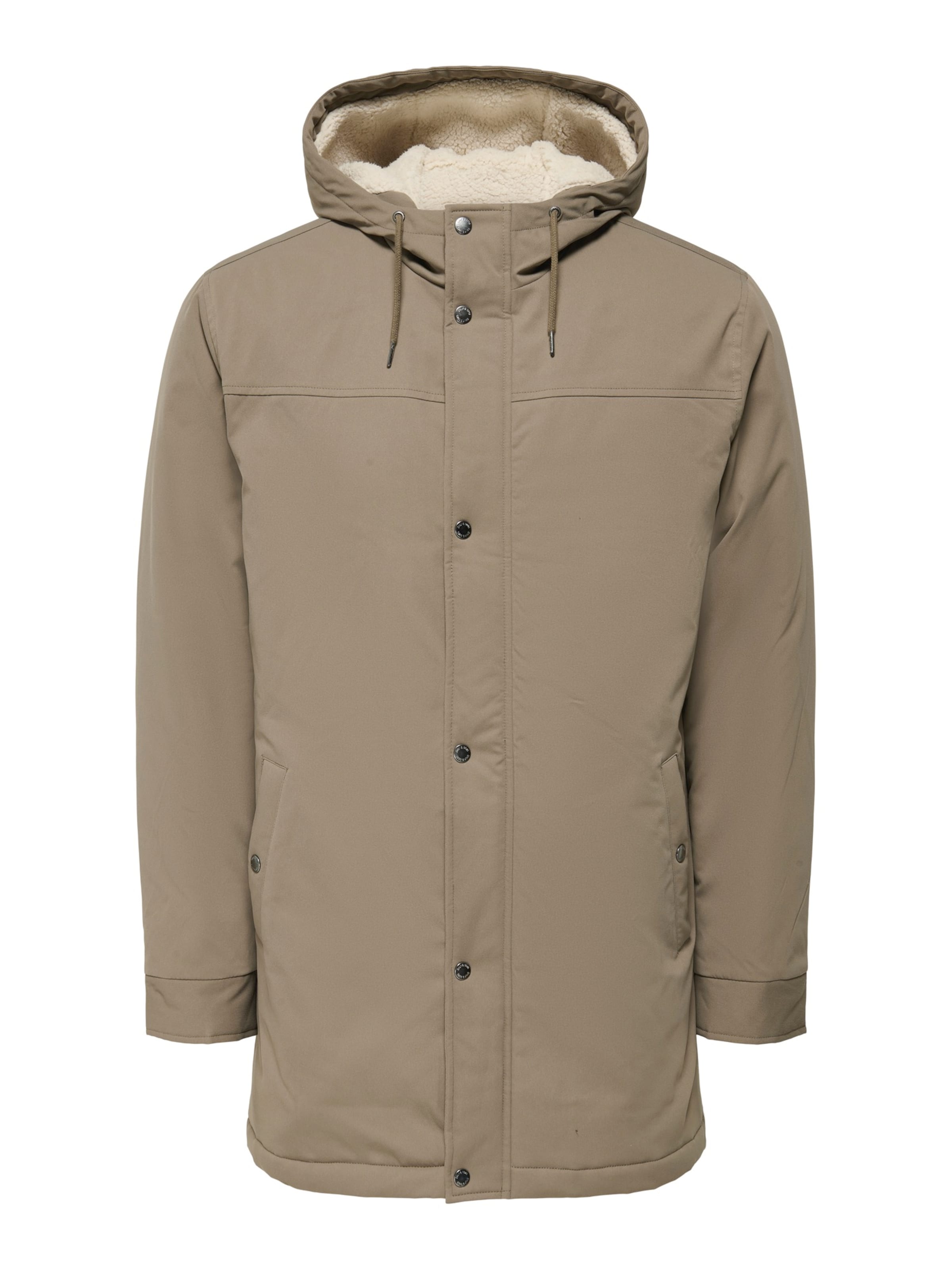 Only & Sons Winter Parka 'ONSALEXANDER' in Brown: front
