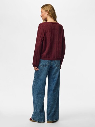 PIECES Pullover in Rot