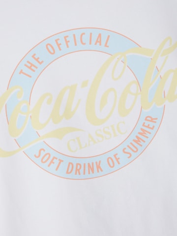 NAME IT - Camisola 'Coca Cola' em branco