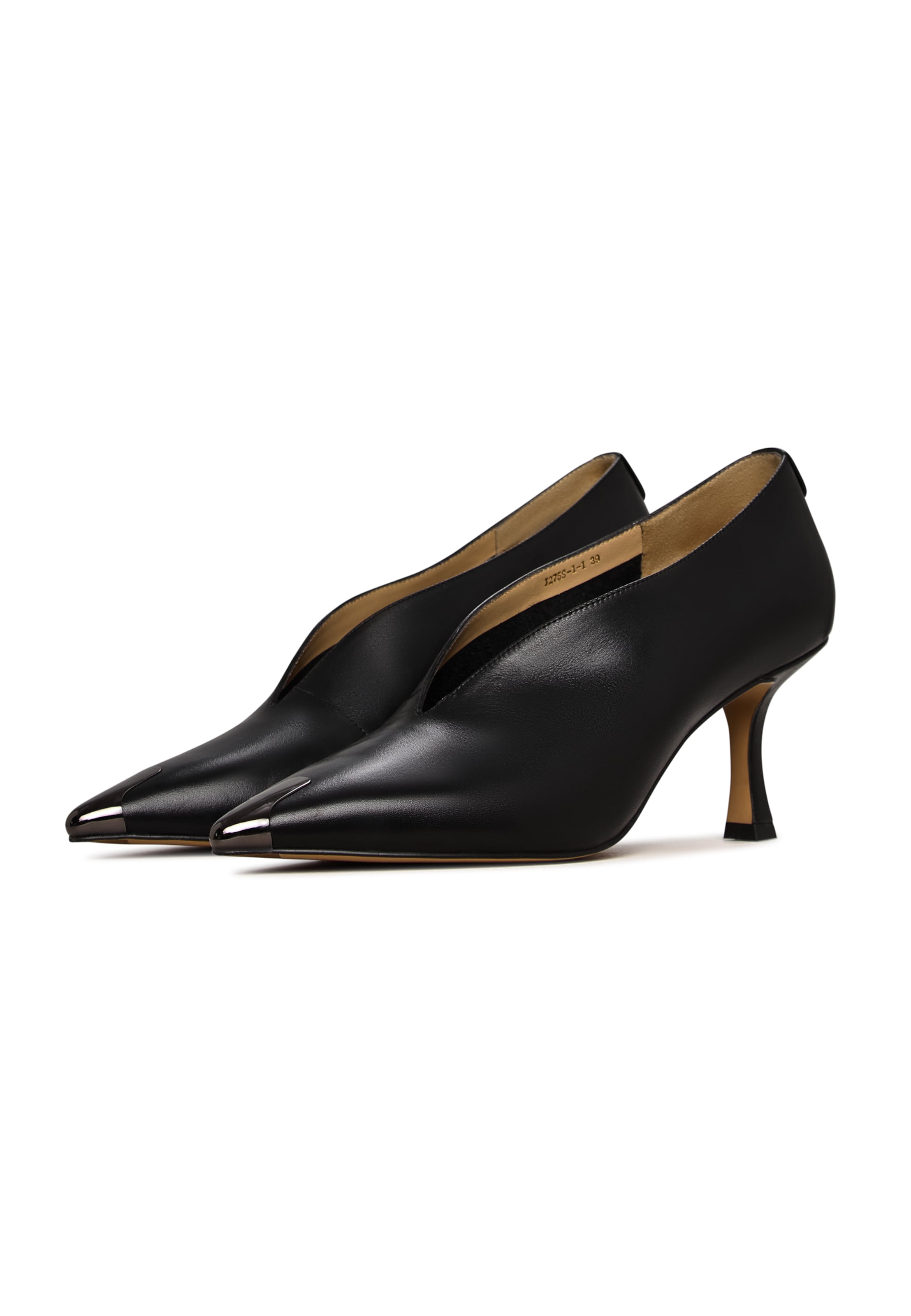 CESARE GASPARI High front pumps in Black