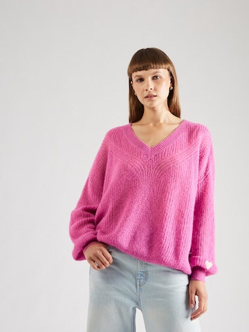 Pullover 'Airy' di Fabienne Chapot in rosa: frontale