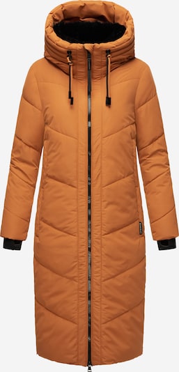 MARIKOO Χειμερινό παλτό 'Nadaree XVI' σε σκούρο πορτοκαλί / μαύρο, Άποψη προϊόντος