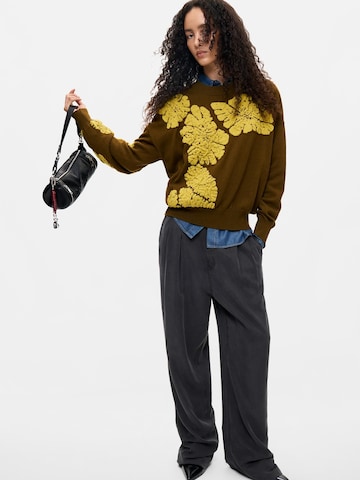 Desigual - regular Pantalón plisado en negro