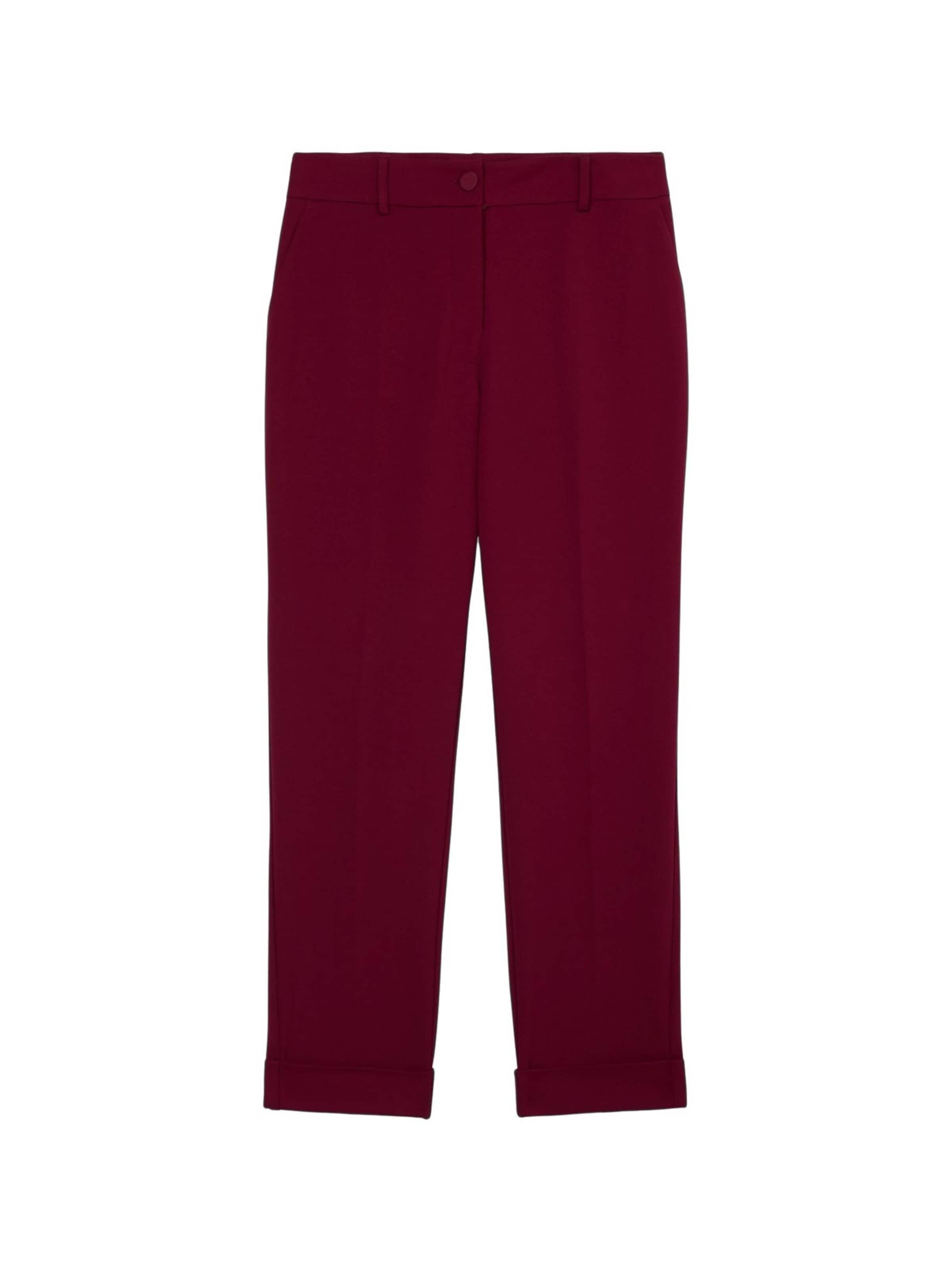 Regular Pantalon oltre en rouge : devant