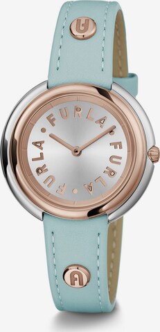 FURLA Analog Watch 'Icon Shape' in Blue: front