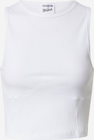 ABOUT YOU x Sharlota Top 'Marie' in White: front