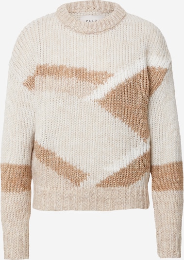 PULZ Jeans Pullover 'AVIVA' i beige / camel / cappuccino, Produktvisning