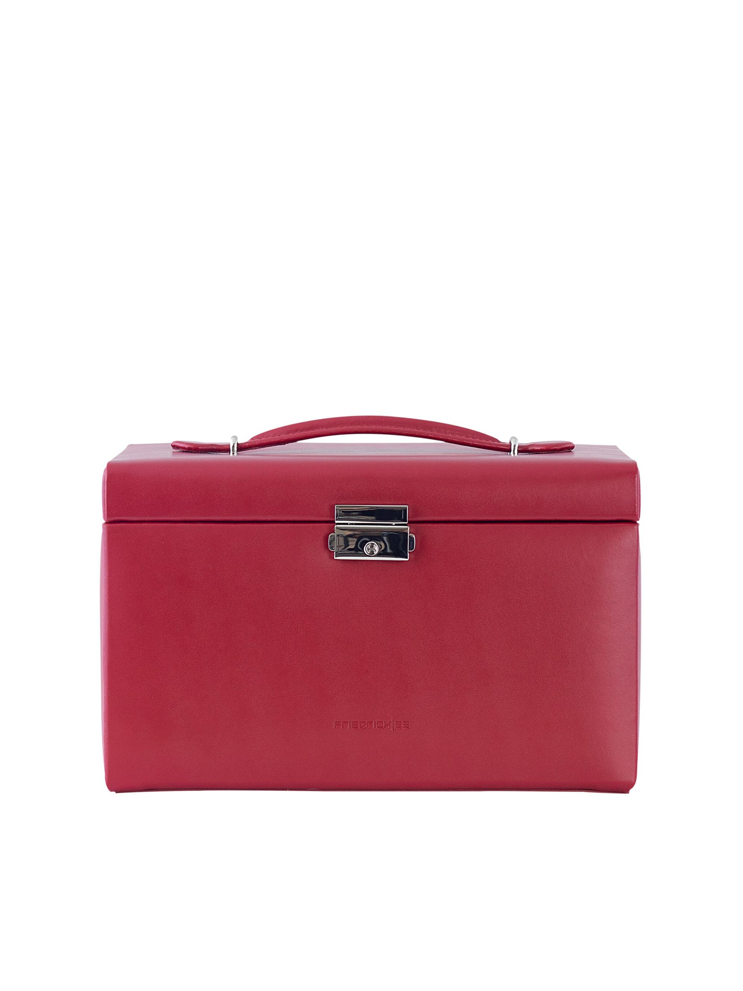 Friedrich23 Jewelry storage 'Schmuckkasten - Leder' in Red: front