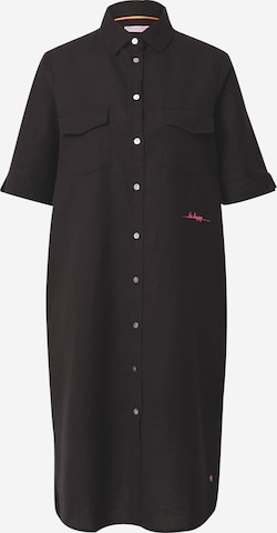 Frieda & Freddies NY Shirt dress in Black: front