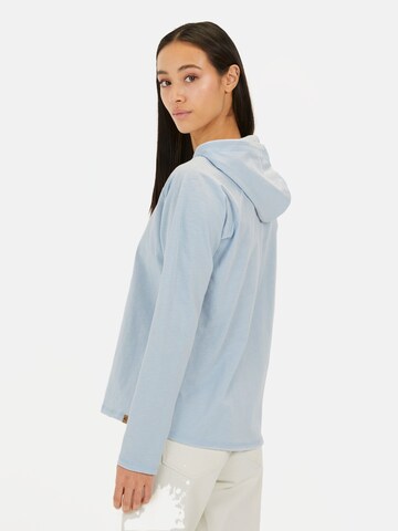 CAMEL ACTIVE Hoodie aus reiner Baumwolle in Blau