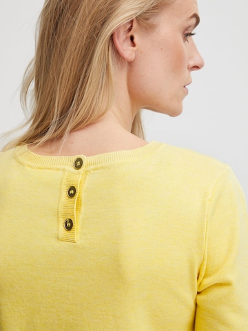 PULZ Jeans Pullover 'PZSARA' in Gelb