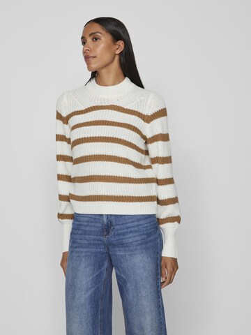 VILA Sweater 'MONICA' in White: front