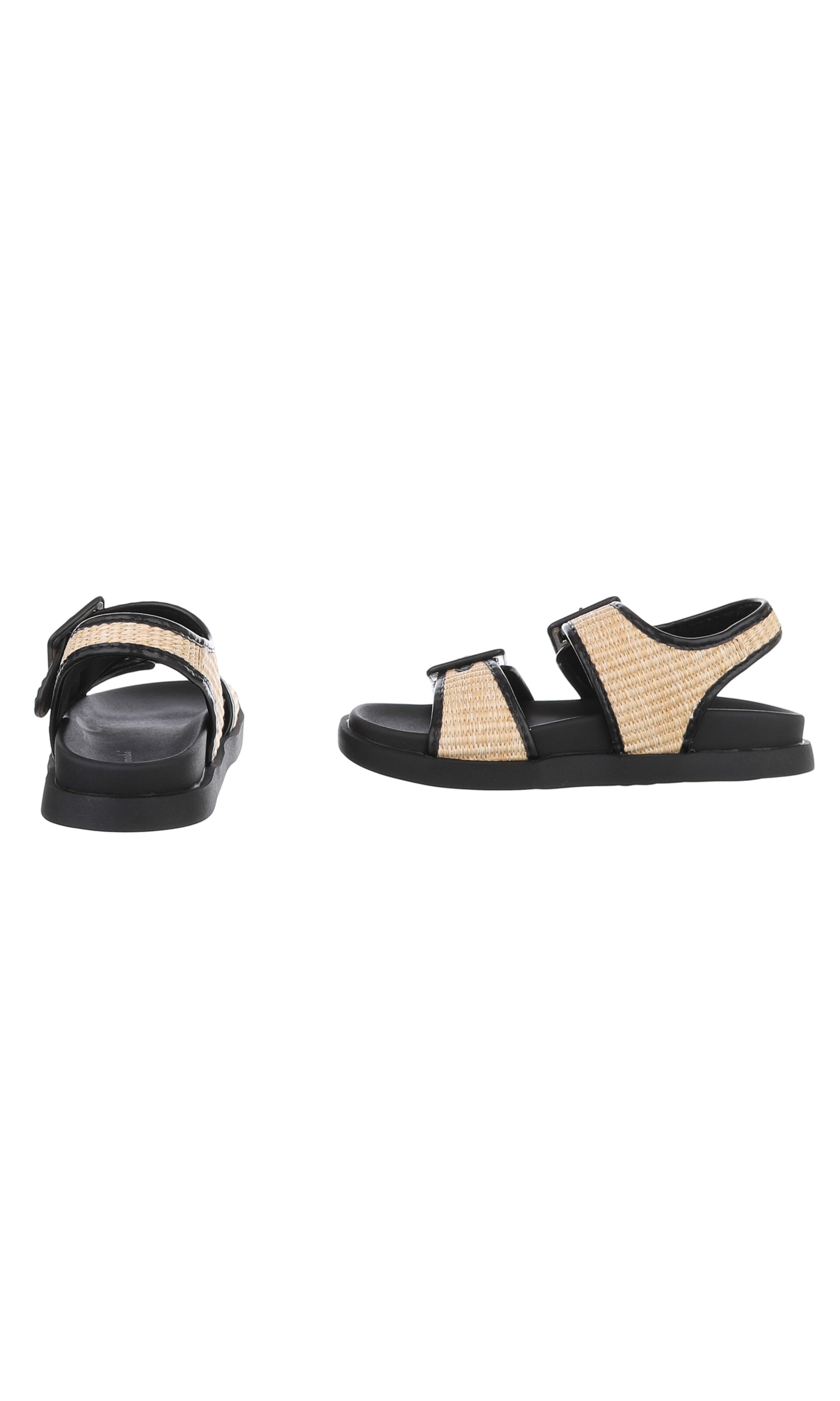 Ital-Design Strap Sandals in Beige