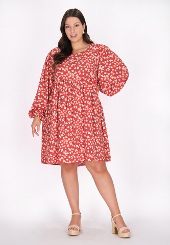 Usha Jurk in Rood
