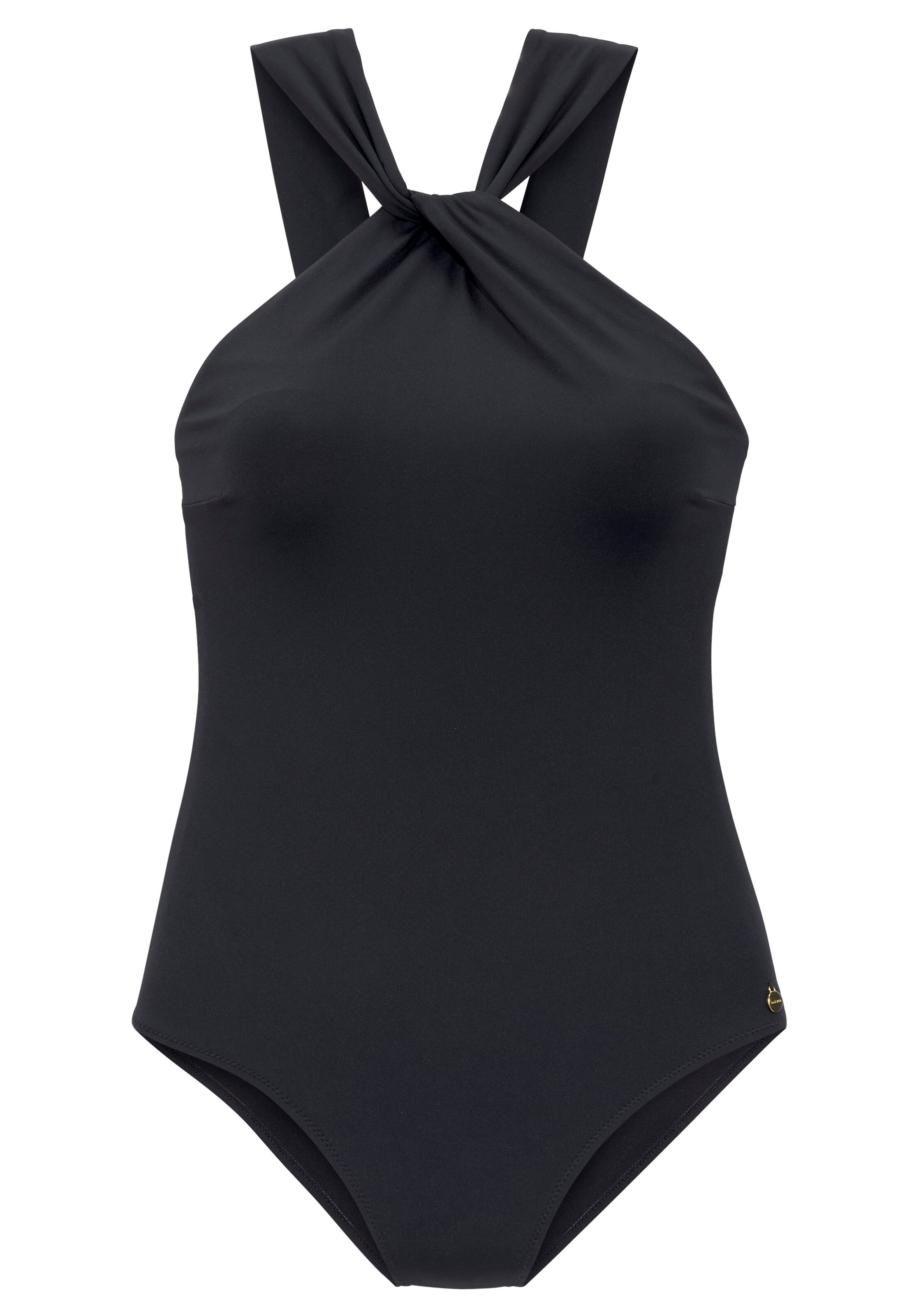 LASCANA Enodelne kopalke | črna barva: sprednja stran