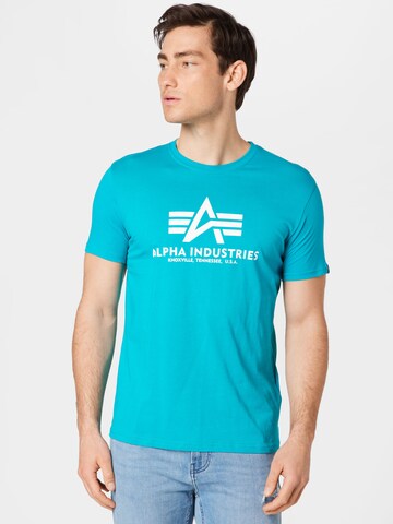 T-Shirt ALPHA INDUSTRIES en bleu : devant