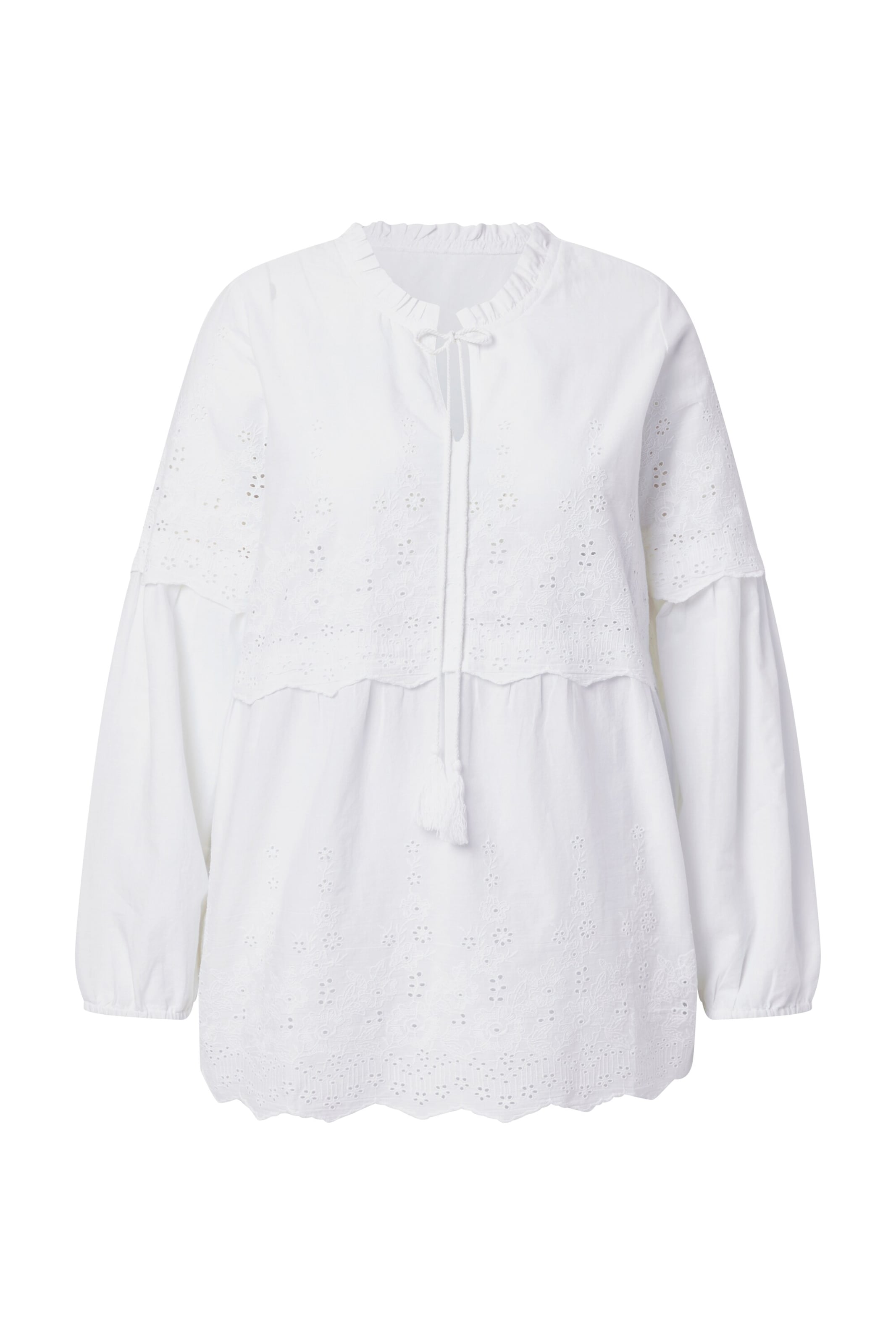 Ulla Popken Tuniek in Wit: voorkant