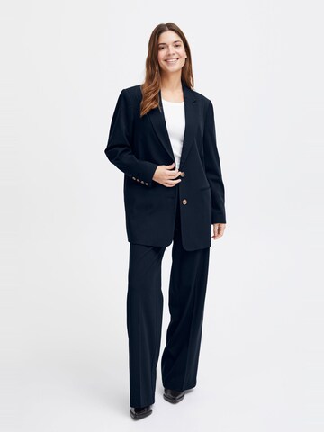 Fransa Wide Leg Hose 'Friga' in Blau