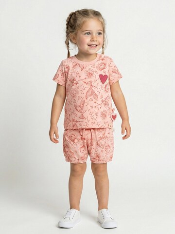 SIGIKID Regular Hose 'Shorts Pink Birds' in Pink