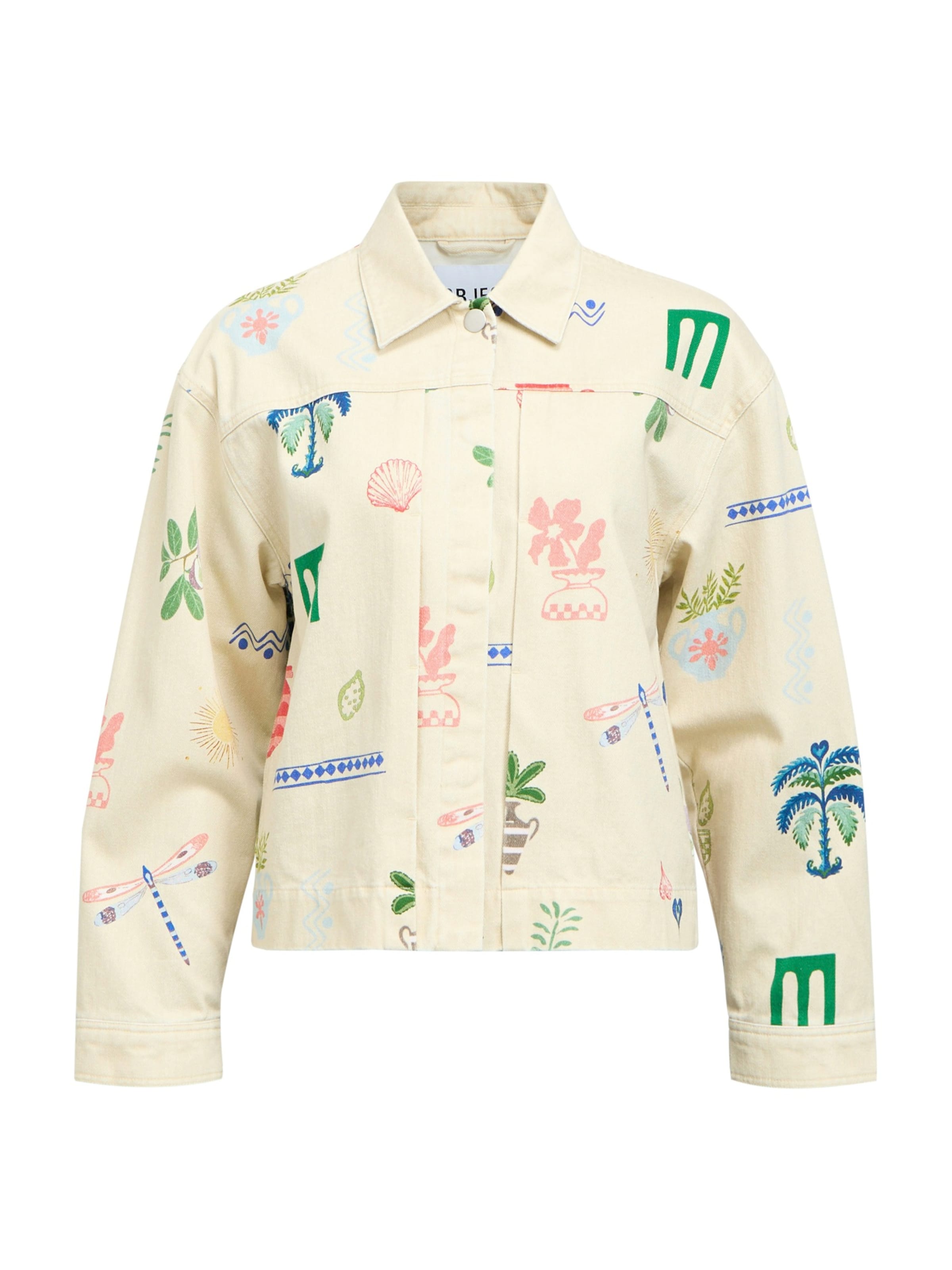 OBJECT - Casaco meia-estação 'OBJAlly' em bege: frente