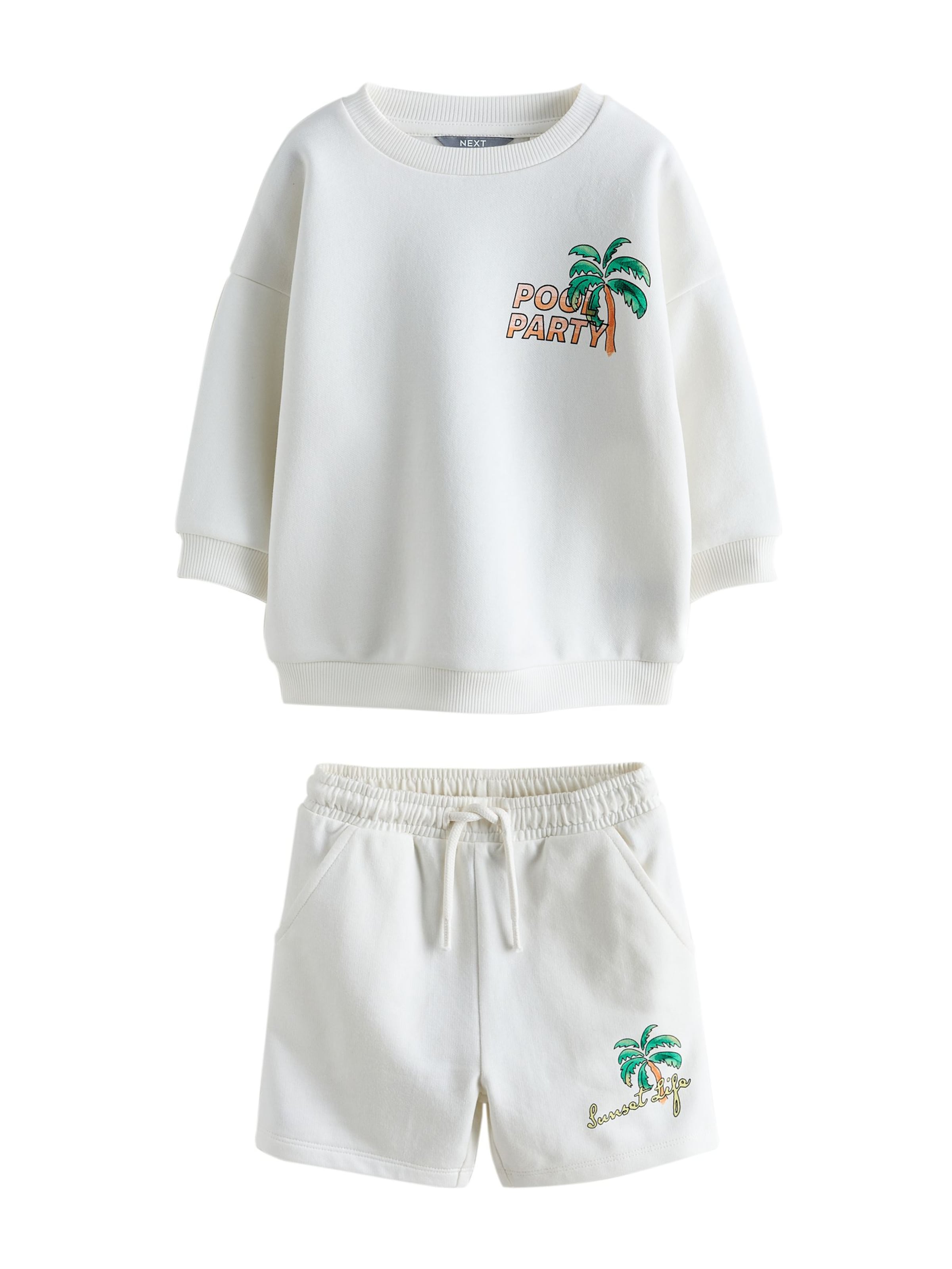 Next Komplekt, värv valge: eest vaates