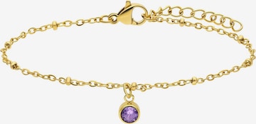Lucardi Bracelet 'Geburtsstein' in Gold: front