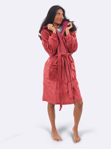 COZEE Nattlinne 'Red Dahlia Robe' i röd