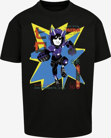 F4NT4STIC Shirt 'Big Hero 6 Hiro Manga' in Zwart: voorkant