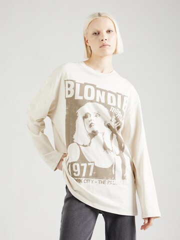 T-shirt TOPSHOP en beige : devant