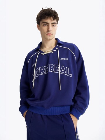 Giesto - Sweatshirt em azul: frente