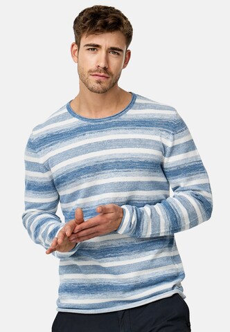 Pull-over ' Manfred ' INDICODE JEANS en bleu : devant