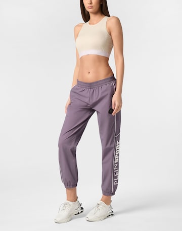 Plein Sport - Tapered Pantalón 'Scratch' en lila