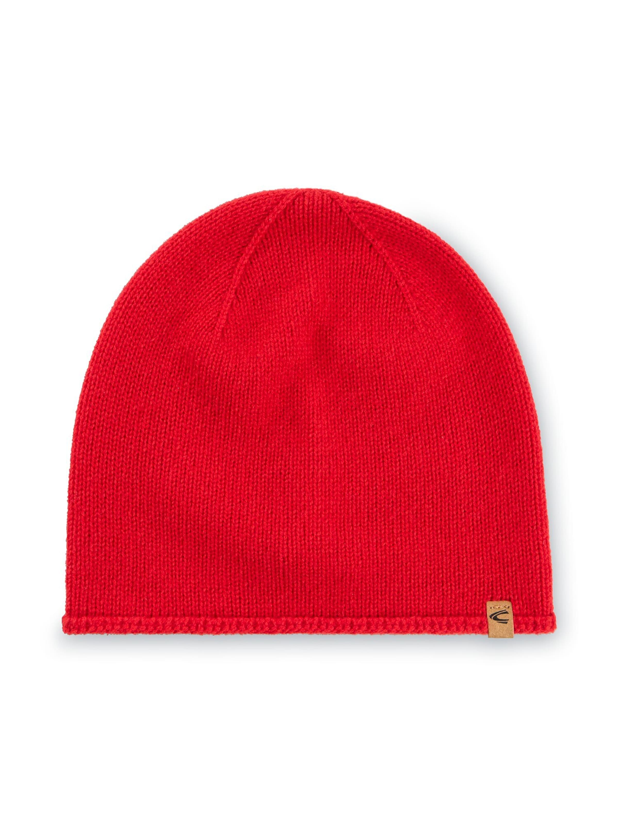 CAMEL ACTIVE Strickbeanie aus Kaschmir in Rot: Vorderseite